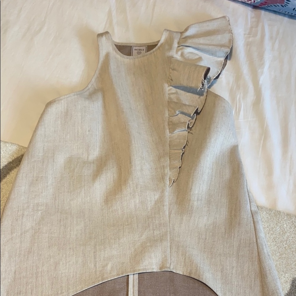 Noble 31 Cream Denim Top